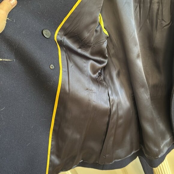 JCREW NAVY WOOL PEA COAT SIZE 4 - Picture 6 of 7